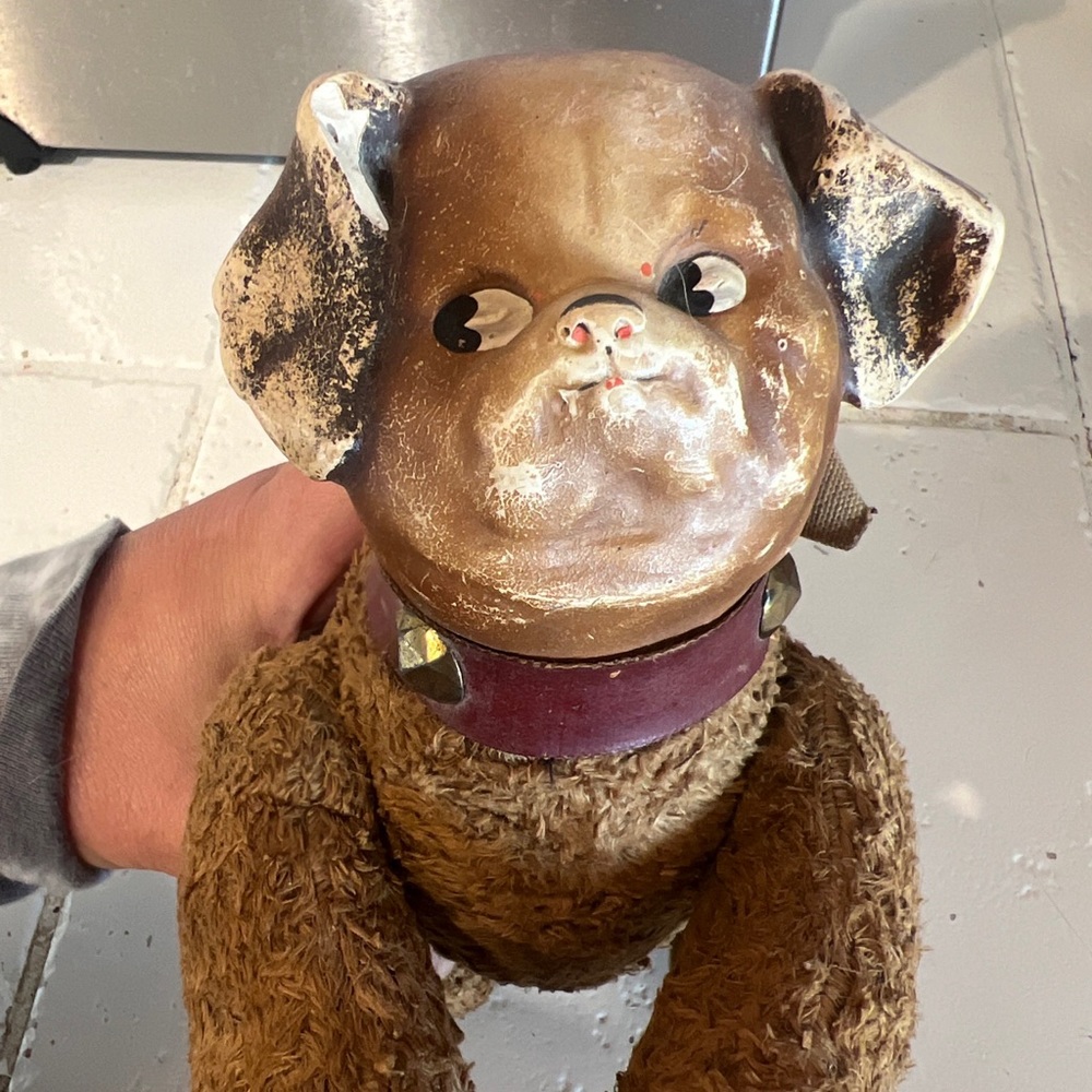 Very RARE c1911, antique "PUPPY PIPPIN" doll toy